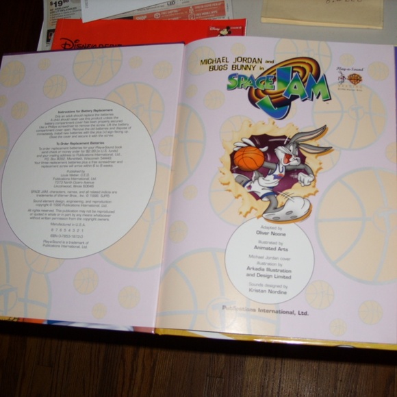 MICHAEL JORDAN BUGS BUNNY SPACE JAM BOOK - Picture 3 of 16